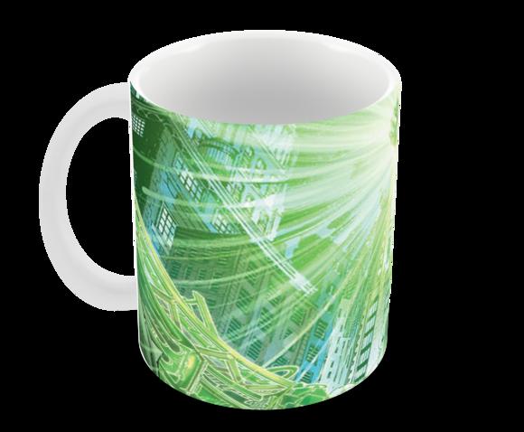 Caneca Polímero Lanterna Verde Personalizada