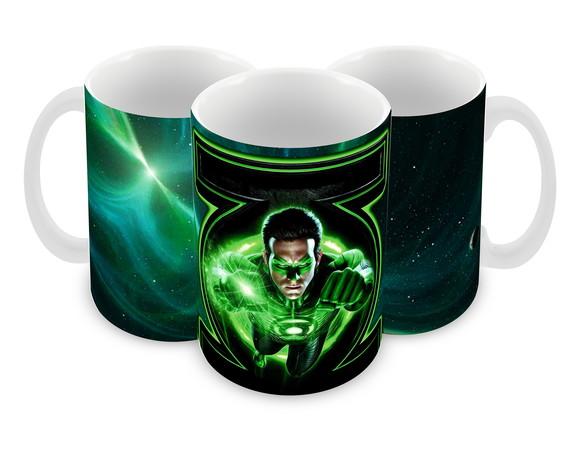 Caneca Polímero Lanterna Verde Personalizada