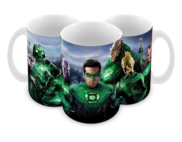 Caneca Polímero Lanterna Verde Personalizada