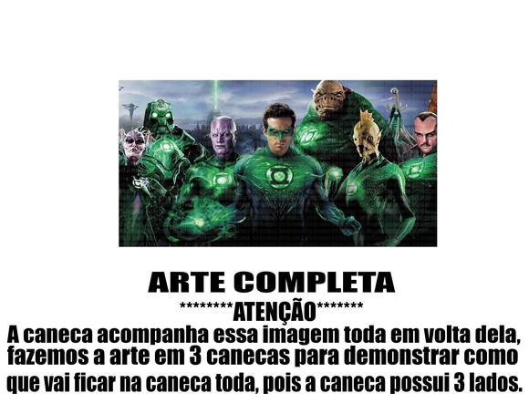 Caneca Polímero Lanterna Verde Personalizada