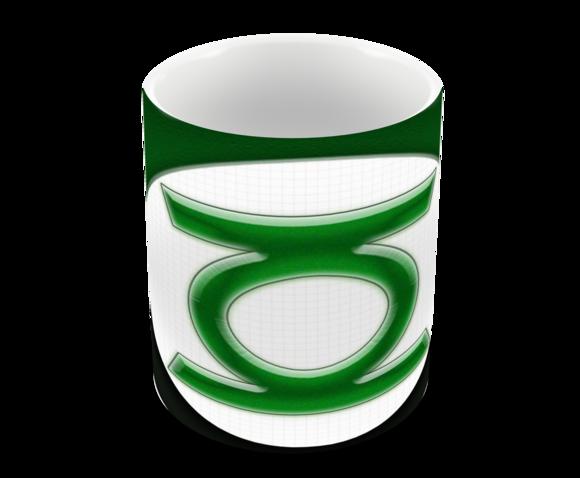 Caneca Polímero Lanterna Verde Personalizada