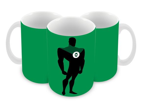 Caneca Polímero Lanterna Verde Personalizada