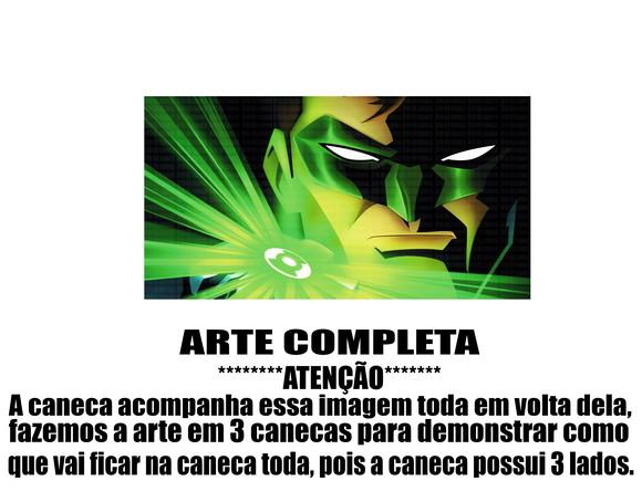 Caneca Polímero Lanterna Verde Personalizada