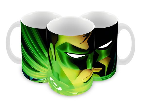 Caneca Polímero Lanterna Verde Personalizada
