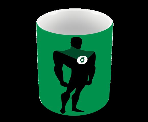 Caneca Polímero Lanterna Verde Personalizada