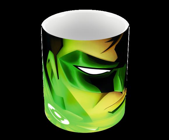 Caneca Polímero Lanterna Verde Personalizada