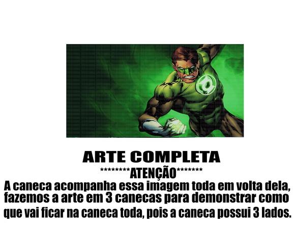 Caneca Polímero Lanterna Verde Personalizada