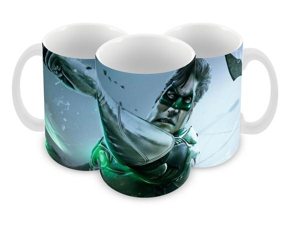 Caneca Polímero Lanterna Verde Personalizada