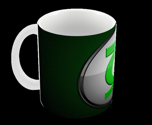 Caneca Polímero Lanterna Verde Personalizada