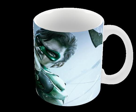 Caneca Polímero Lanterna Verde Personalizada