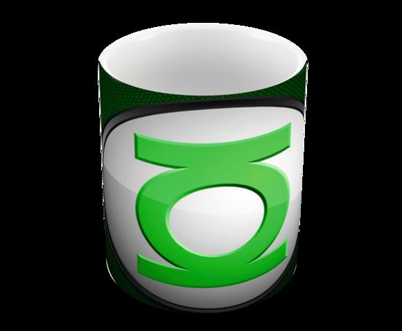 Caneca Polímero Lanterna Verde Personalizada