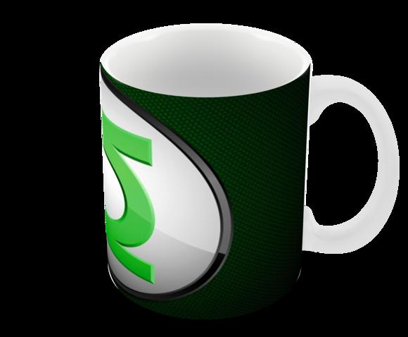 Caneca Polímero Lanterna Verde Personalizada