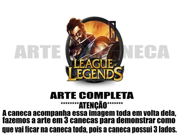 Caneca Polímero League Of Legends Personalizada