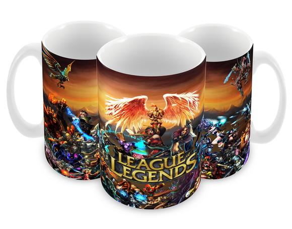 Caneca Polímero League Of Legends Personalizada
