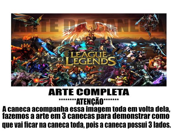 Caneca Polímero League Of Legends Personalizada