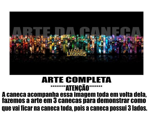 Caneca Polímero League Of Legends Personalizada