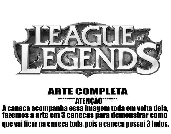 Caneca Polímero League Of Legends Personalizada