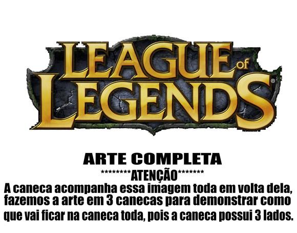 Caneca Polímero League Of Legends Personalizada