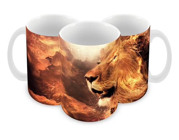 Caneca Polímero Leão Personalizada
