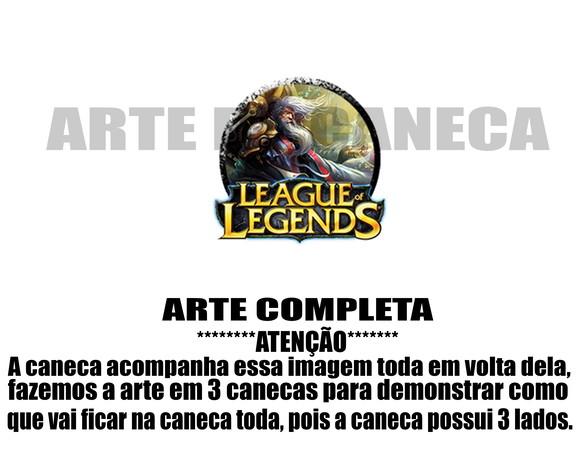 Caneca Polímero League Of Legends Personalizada