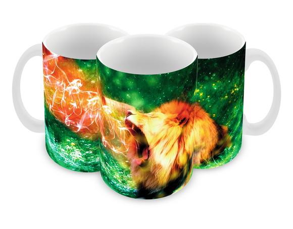 Caneca Polímero Leão Personalizada