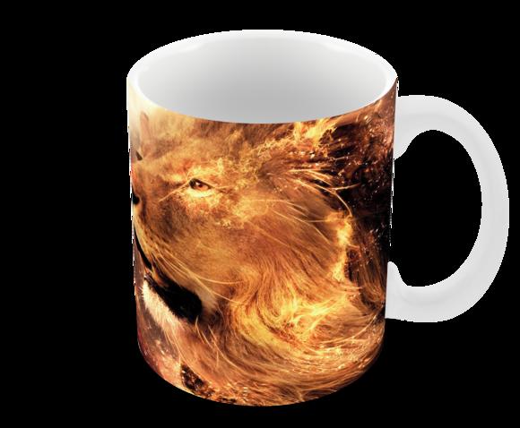 Caneca Polímero Leão Personalizada
