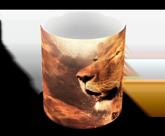 Caneca Polímero Leão Personalizada