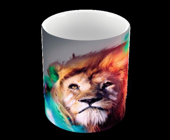 Caneca Polímero Leão Personalizada