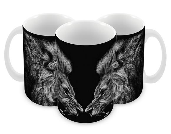 Caneca Polímero Leão Personalizada