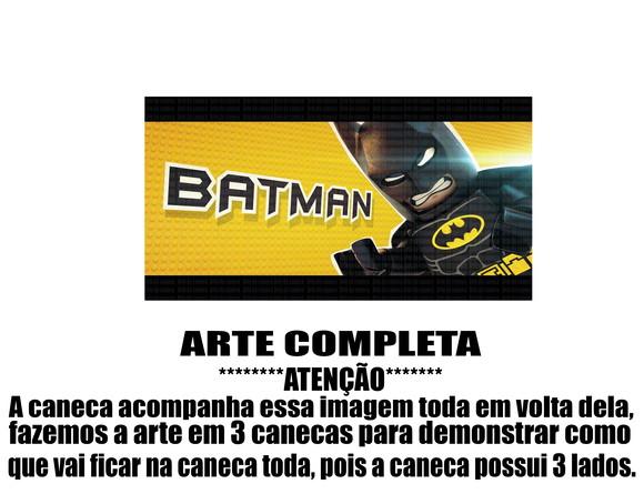 Caneca Polímero Lego Batman Personalizada