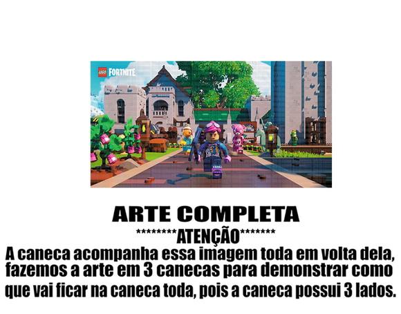 Caneca Polímero Lego Fortnite Personalizada