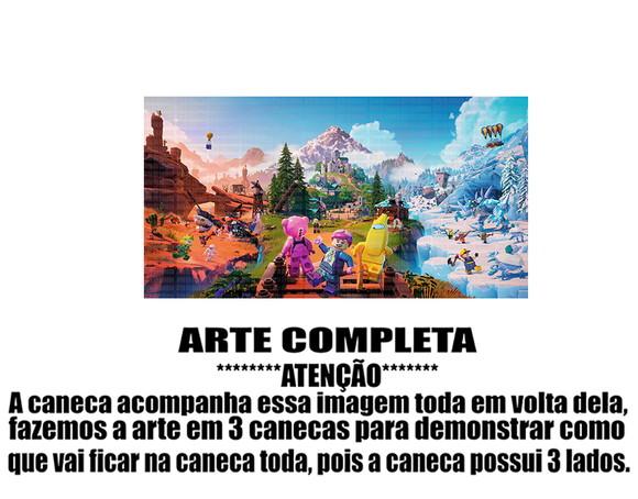 Caneca Polímero Lego Fortnite Personalizada