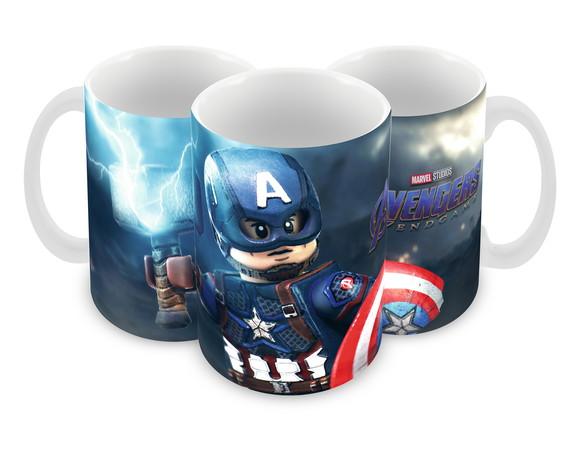 Caneca Polímero Lego Vingadores Personalizada