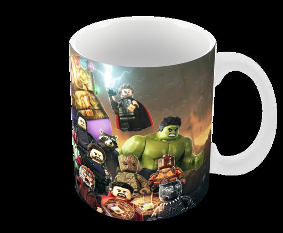 Caneca Polímero Lego Vingadores Personalizada