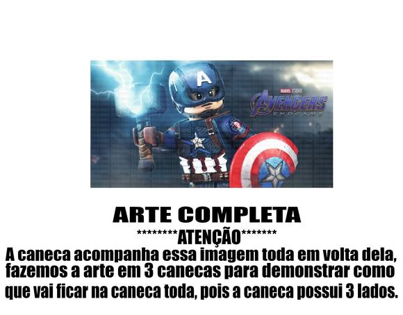 Caneca Polímero Lego Vingadores Personalizada