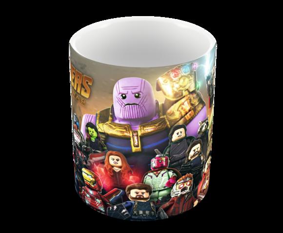 Caneca Polímero Lego Vingadores Personalizada
