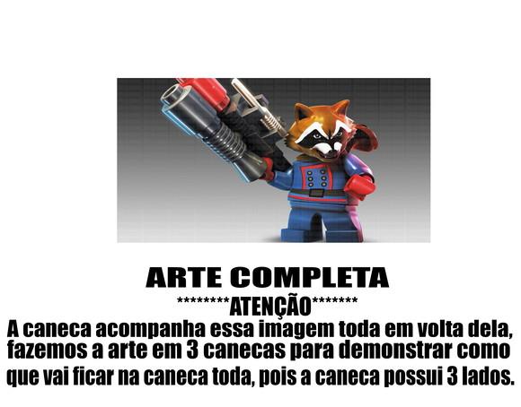 Caneca Polímero Lego Vingadores Personalizada