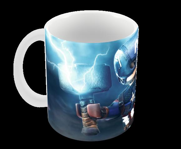 Caneca Polímero Lego Vingadores Personalizada