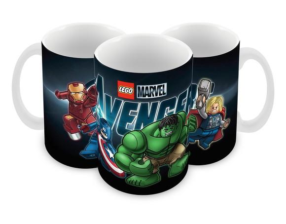 Caneca Polímero Lego Vingadores Personalizada