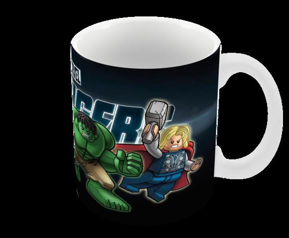 Caneca Polímero Lego Vingadores Personalizada