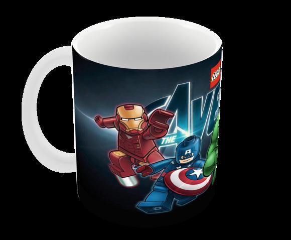 Caneca Polímero Lego Vingadores Personalizada