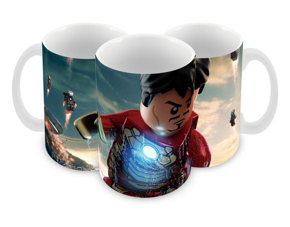 Caneca Polímero Lego Vingadores Personalizada