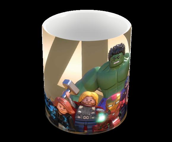 Caneca Polímero Lego Vingadores Personalizada