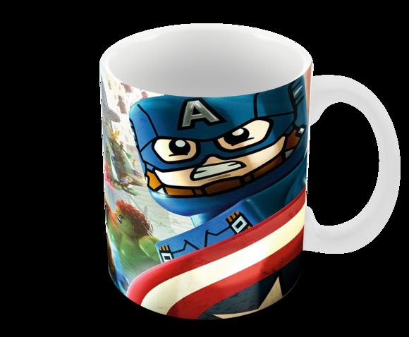 Caneca Polímero Lego Vingadores Personalizada