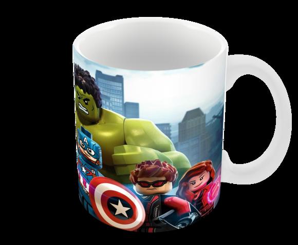 Caneca Polímero Lego Vingadores Personalizada