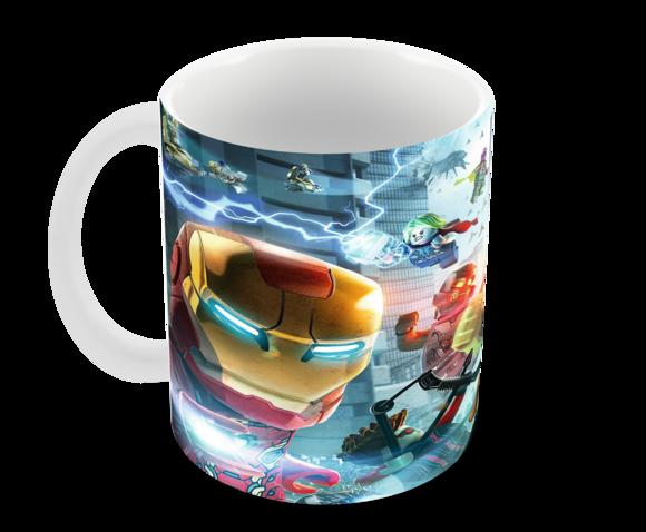 Caneca Polímero Lego Vingadores Personalizada