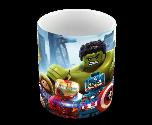 Caneca Polímero Lego Vingadores Personalizada