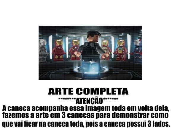 Caneca Polímero Lego Vingadores Personalizada