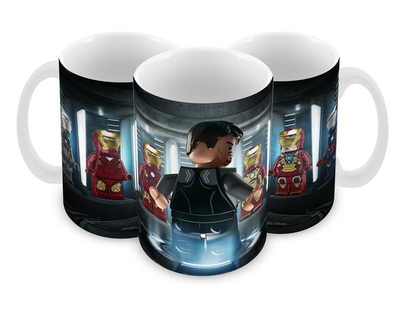 Caneca Polímero Lego Vingadores Personalizada