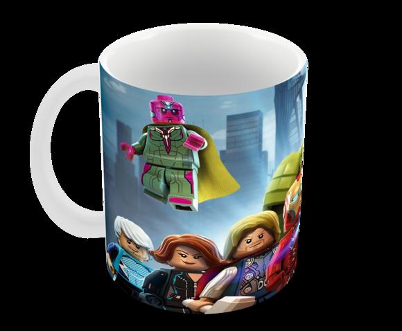 Caneca Polímero Lego Vingadores Personalizada